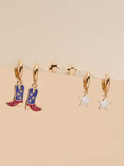 USA Cowgirl Earring Pack - TULLABEE