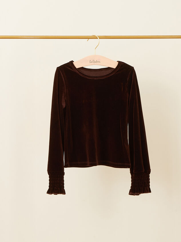 Bethany Toddler Velvet Top and Sequin Skirt Detail 3 - TULLABEE