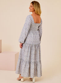 Nora Tiered Mama Dress Detail 4 - TULLABEE