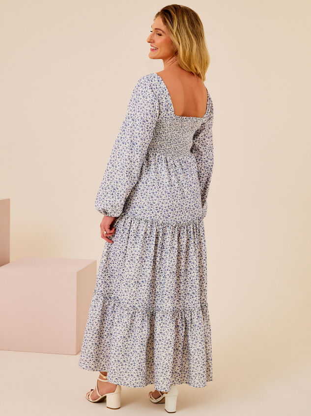 Nora Tiered Mama Dress Detail 4 - TULLABEE