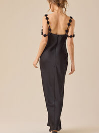 Scarlett Satin Maxi Dress Detail 5 - TULLABEE