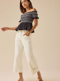 Norma Off-Shoulder Smocked Top Detail 2 - TULLABEE