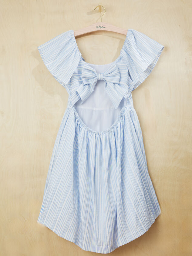 Emma Pleated Sleeveless Dress Detail 3 - TULLABEE