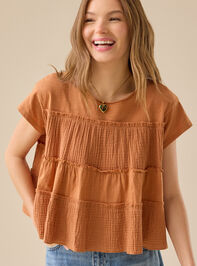 Rebecca Tiered Babydoll Top Detail 3 - TULLABEE