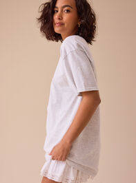 USA Embroidered Oversized Tee Detail 4 - TULLABEE