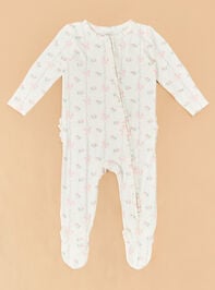 Buds & Bows Ruffle Footie - TULLABEE