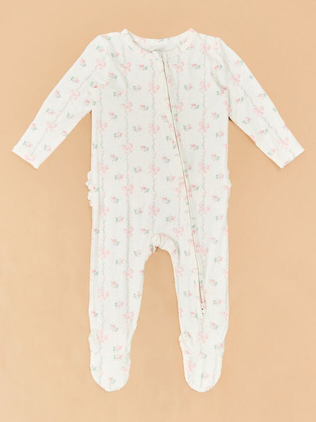 Buds & Bows Ruffle Footie - TULLABEE