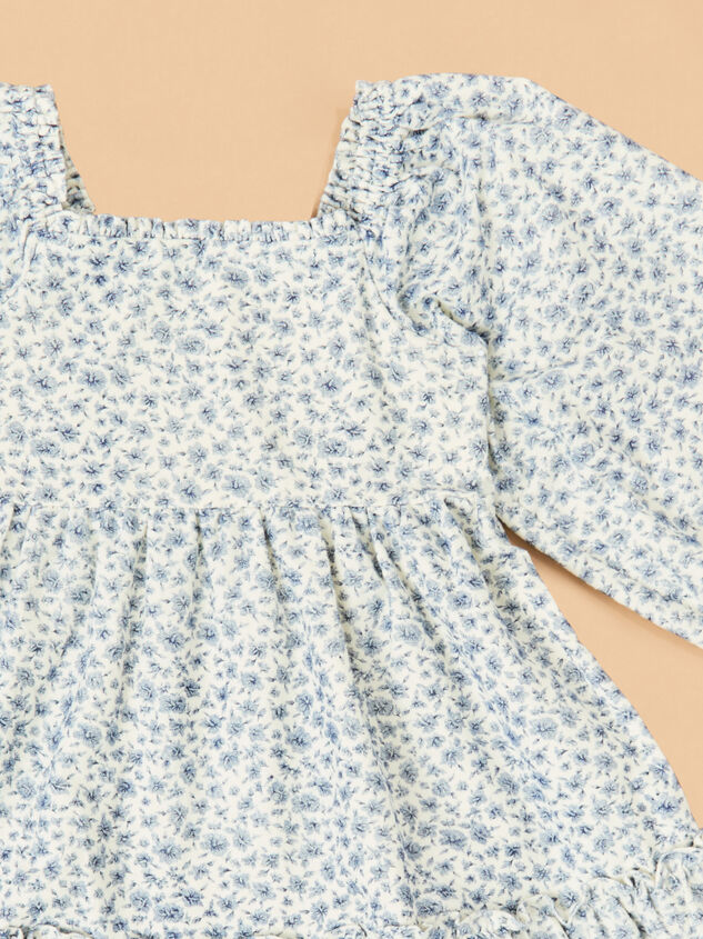 Nora Floral Toddler Dress Detail 3 - TULLABEE