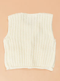 Samantha Sweater Vest Detail 3 - TULLABEE