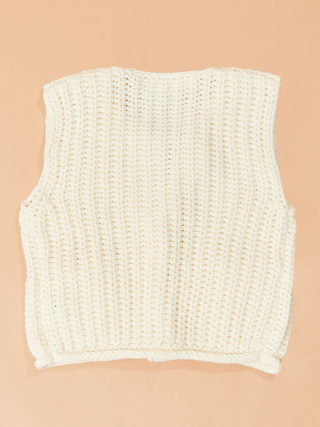 Samantha Sweater Vest Detail 3 - TULLABEE