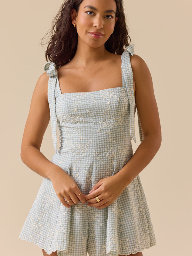 Berkley Gingham Romper - TULLABEE