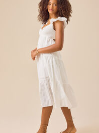 Taegan Clip Dot Maxi Dress Detail 3 - TULLABEE