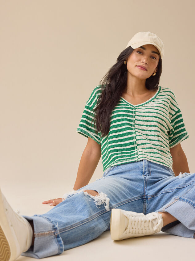 Vala Striped Knit Top - TULLABEE