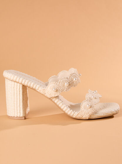 Helena Pearl Scallop Heel - TULLABEE