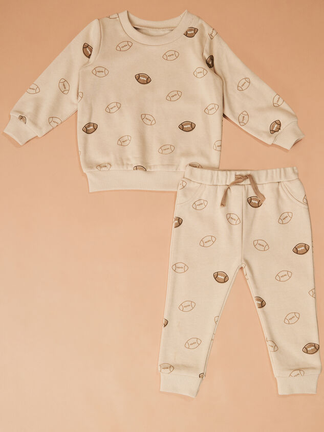 Vintage Football Sweatshirt and Jogger Set by Mud Pie - TULLABEE