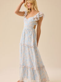 Auburn Floral Maxi Dress Detail 4 - TULLABEE