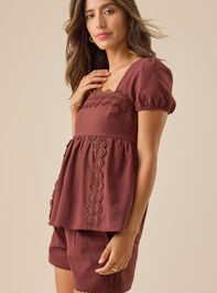 Avery Linen Top Detail 5 - TULLABEE