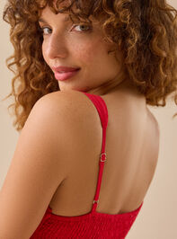 Clarke Ruffle Tiered Maxi Dress Detail 5 - TULLABEE