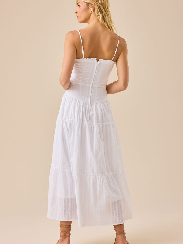 Nina Textured Maxi Dress Detail 6 - TULLABEE