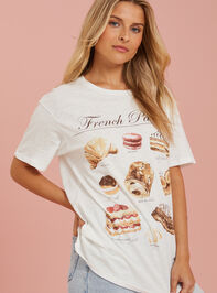 French Pastries Graphic Tee Detail 3 - TULLABEE