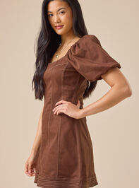 Edie Denim Mini Dress Detail 4 - TULLABEE