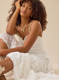 Tami Lace Tiered Maxi Dress Detail 5 - TULLABEE