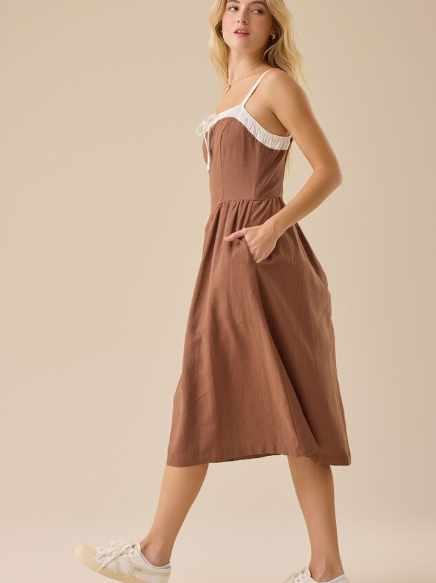 Laine Midi Dress Detail 3 - TULLABEE