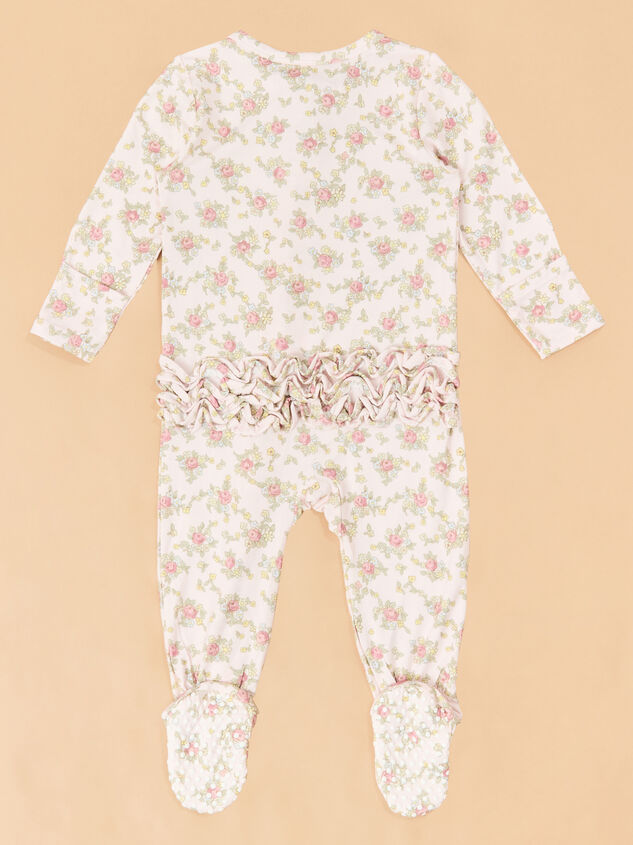 Edith Rose Ruffle Footie Detail 4 - TULLABEE