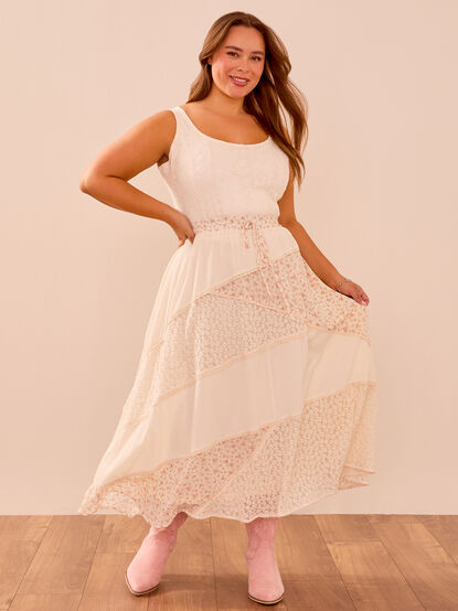 Aster Floral Midi Skirt - TULLABEE