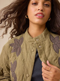 Solera Quilted Bomber Jacket Detail 3 - TULLABEE
