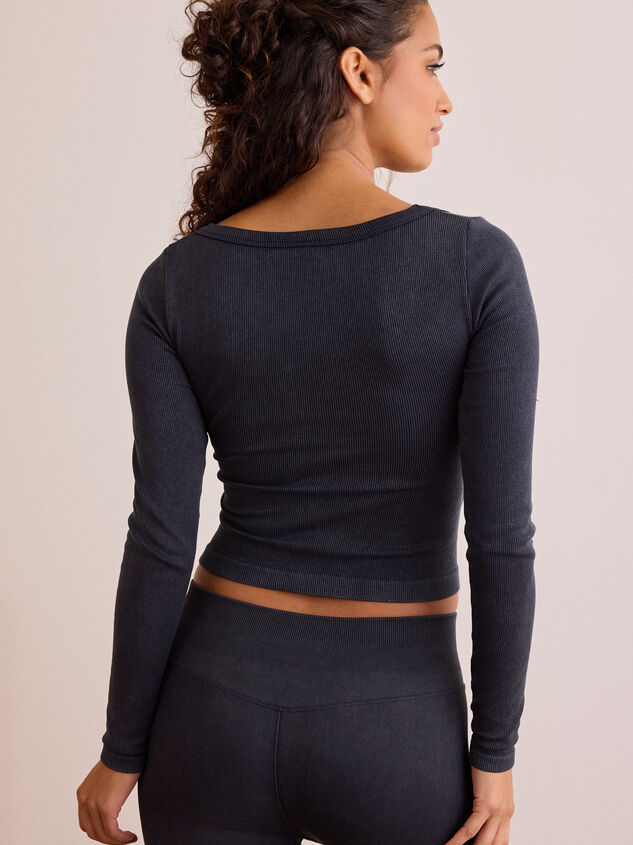 Studio Balance Ribbed Long Sleeve Detail 6 - TULLABEE