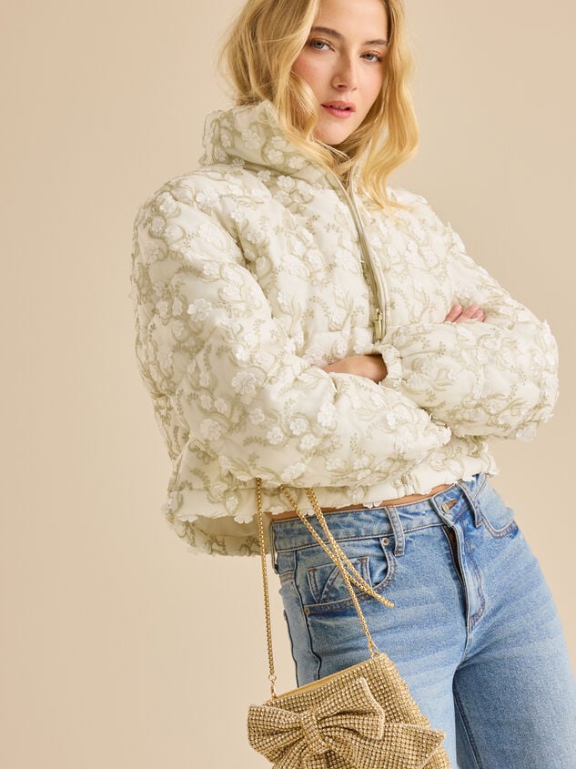 Amira Floral Puffer Jacket - TULLABEE
