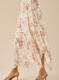 McKenzie Floral Maxi Skirt Detail 4 - TULLABEE