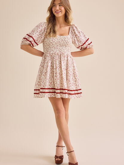 Chaya Puff Sleeve Mini Dress - TULLABEE