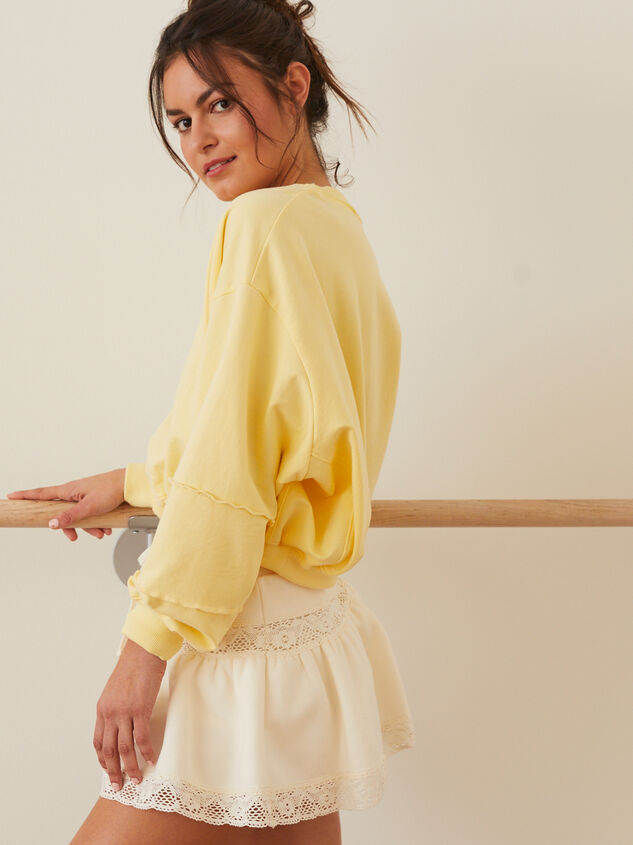 Kick Back Long Sleeve Crop Detail 2 - TULLABEE