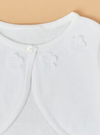 Pearl Blossom Cardigan Detail 2 - TULLABEE