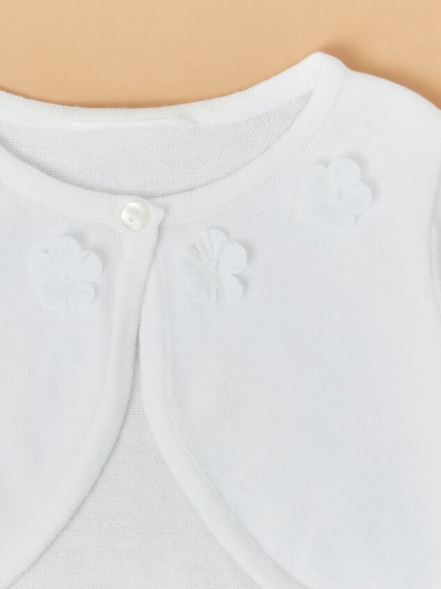 Pearl Blossom Cardigan Detail 2 - TULLABEE