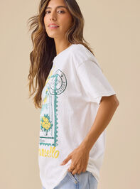 Capri Postcard Graphic Tee Detail 4 - TULLABEE