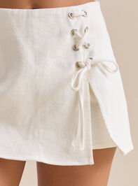 Emmy Lace Up Skort Detail 3 - TULLABEE