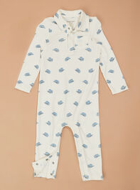 Howdy Hats Polo Romper Detail 2 - TULLABEE