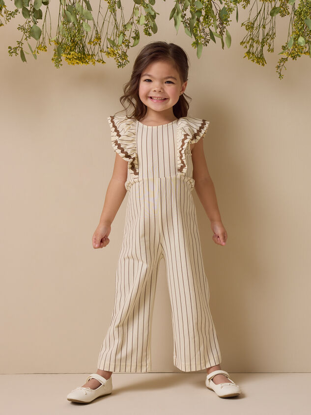 Sienna Rick Rack Striped Jumpsuit - TULLABEE