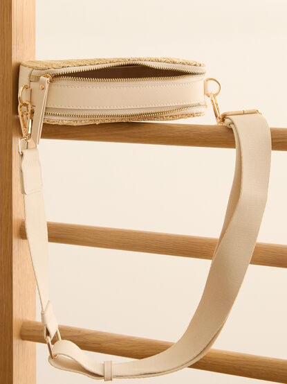Raffia Straw Crossbody Bag - TULLABEE