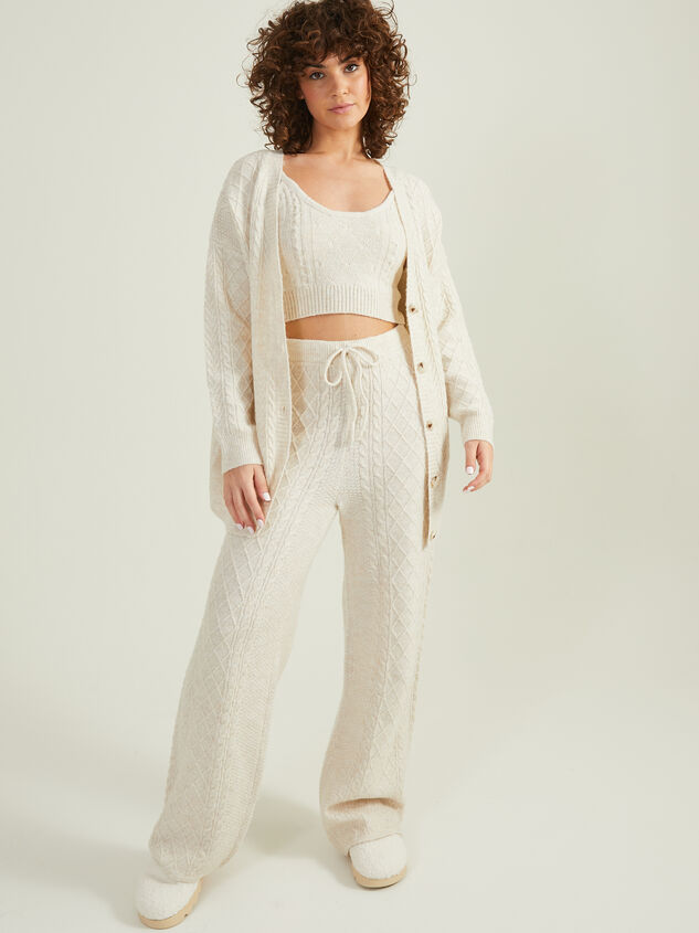 Cloudy Cable Knit Sweatpants TULLABEE