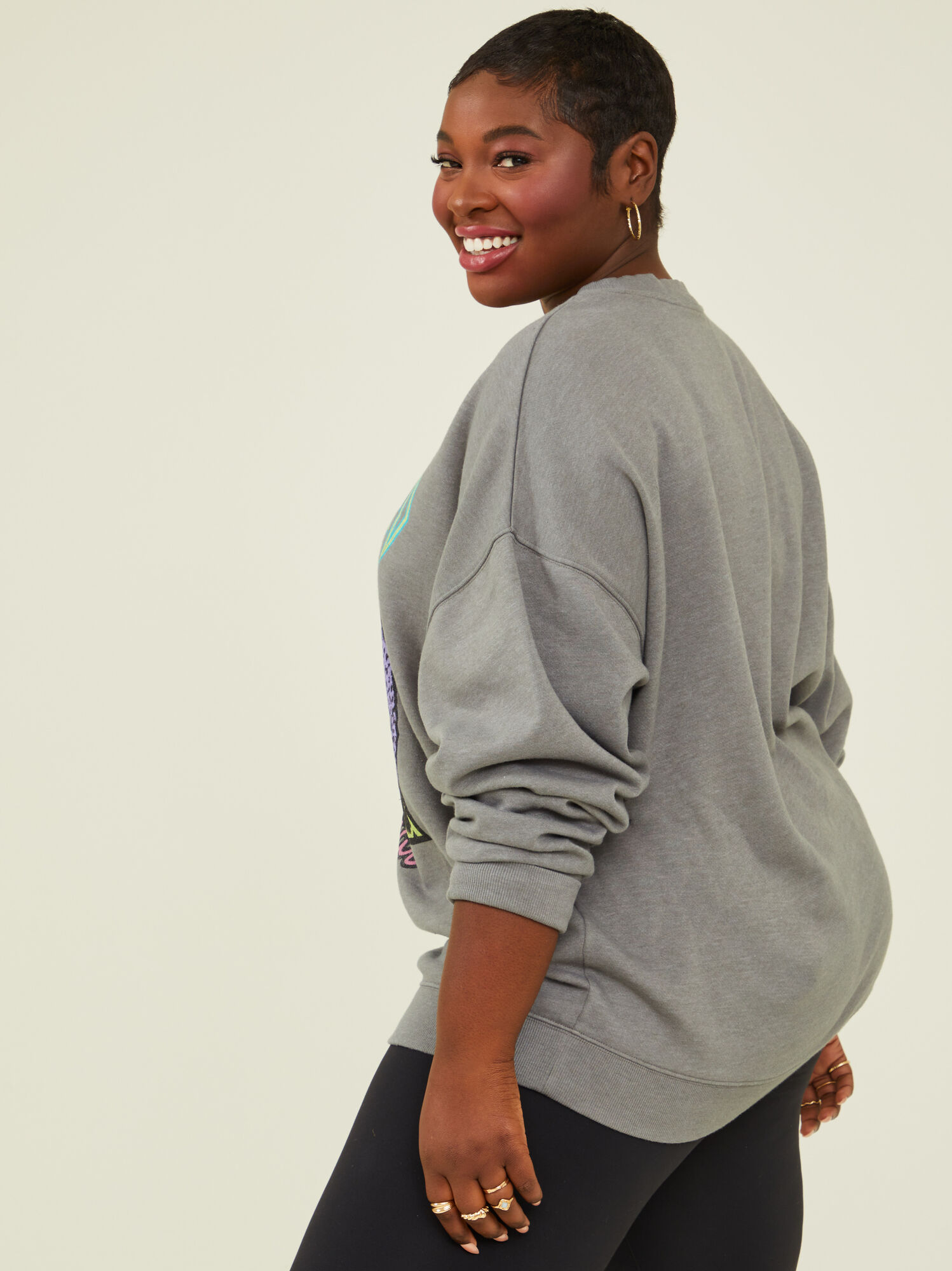 Leopard oversized sweatshirt cheap