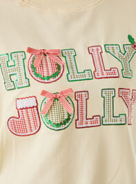 Holly Jolly Gingham Pullover Detail 4 - TULLABEE