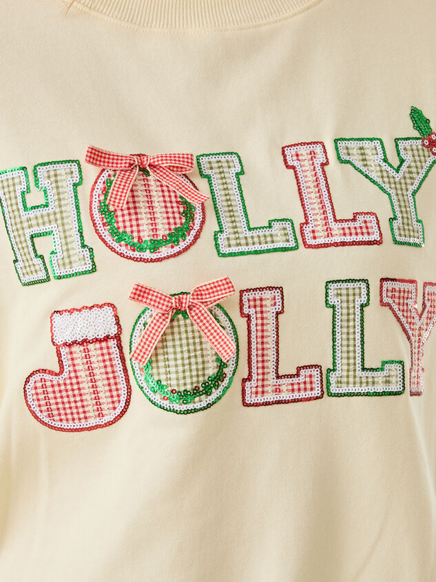 Holly Jolly Gingham Pullover Detail 4 - TULLABEE