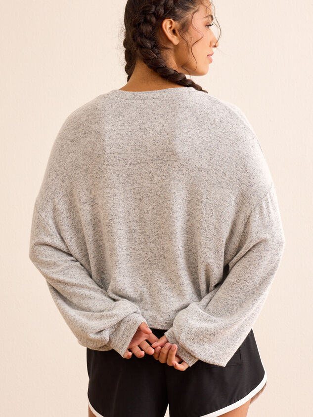 Soft Horizon Balloon Sleeve Tee Detail 5 - TULLABEE