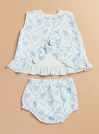 Avani Floral Top and Bloomer Set Detail 3 - TULLABEE