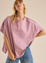 Zelda Embroidered Oversized Tee - TULLABEE