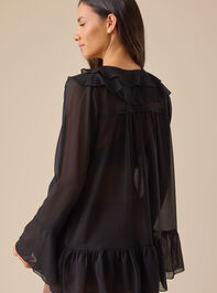 Patricia Chiffon Ruffle Top Detail 5 - TULLABEE